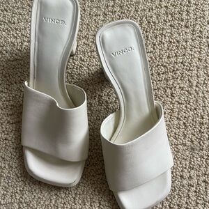 Vince Women's White Lulu Slide Sandals 40